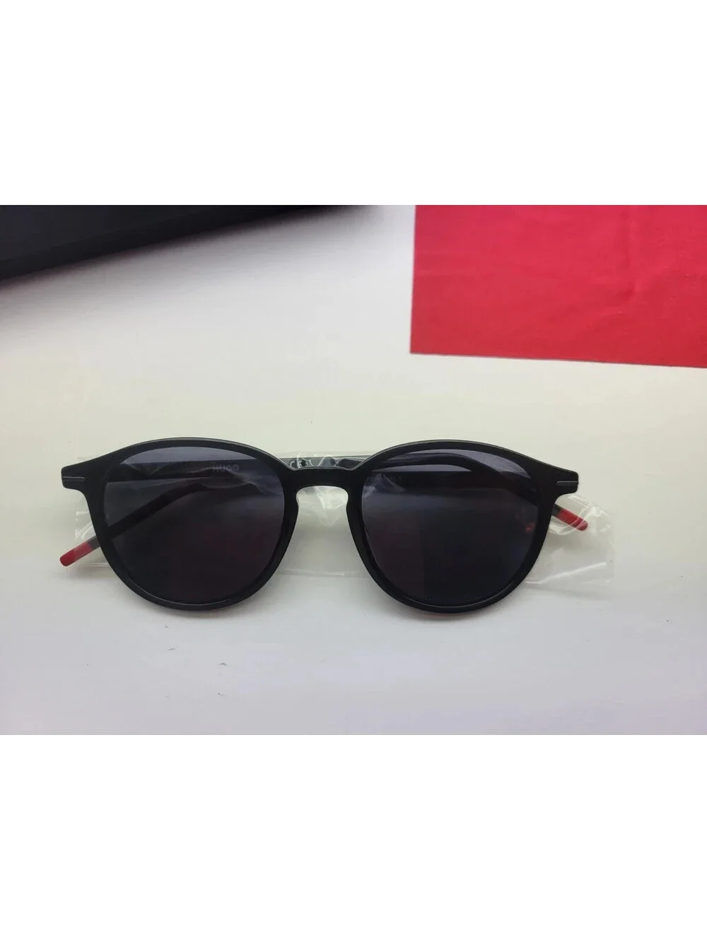 Hugo Mens Sunglasses HG 1169/S 0OIT AO Black Plastic Oval Frame w/Case & Cloth